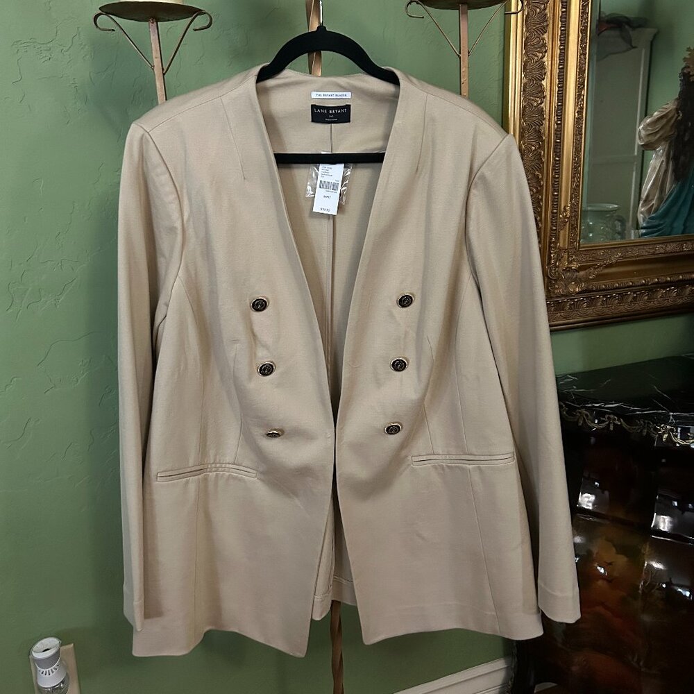 Lane Bryant Khaki Blazer – Size 24 Petite (NWT)